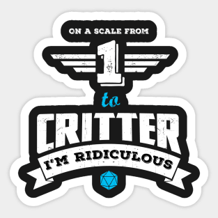 from 1 to Critter Sticker